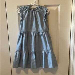 Copper Key Light Blue Ruffle Dress
